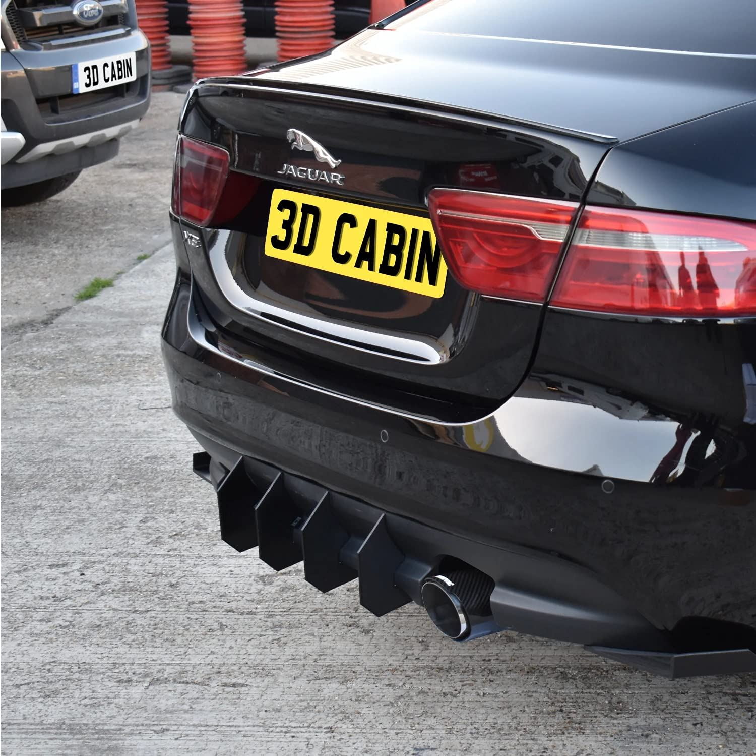 Buy Cheap 3D Cabin Jaguar XE (X760) Rear Diffuser Fins - Kit For Rear Bumper (2015-18)